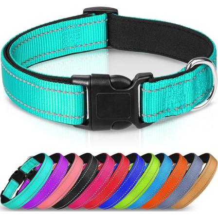 Reflekterende Hundehalsbånd, Blødt Neopren Polstret Åndbart Nylon Kæledyr
