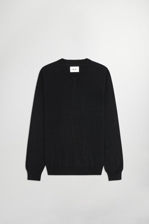 NN07 Serge V-Neck Sweater male Blue Certified Wool