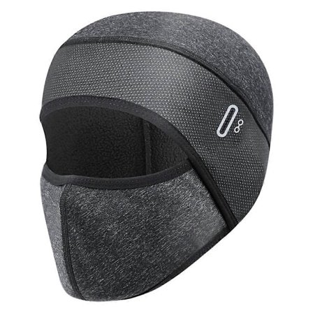 Jääsilkki Kasvosuoja Pyöräilyhuppu, Kylmän Sään Balaclava Hiihtomaski Miehille