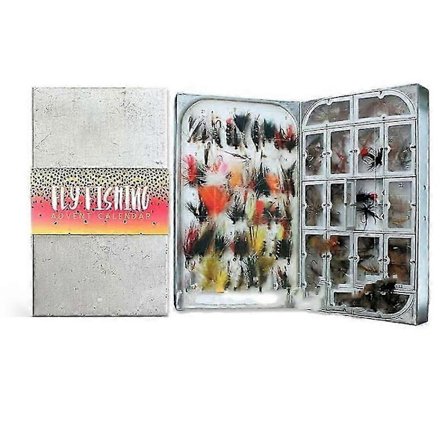 2025 Ny fisker julekalender, 24 dagers fluefiske agn ankomst festivalkalender, gave til fiskemenn