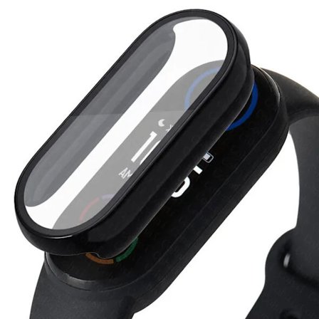 Skärmskydd Mjukt Glas kompatibelt Xiaomi mi band 8 4 5 6 7 Full Cover Skyddsfilm kompatibel Miband 9 Fodral Smart Klockarmband