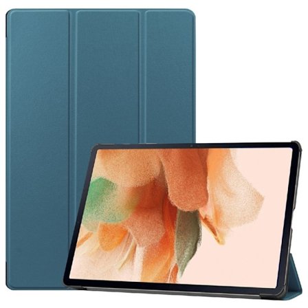 Samsung Galaxy Tab S7 FE tri-fold läderfodral - Blå