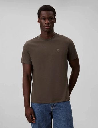 Calvin Klein Jeans Ss Classic Monogram Tee - Grey - S