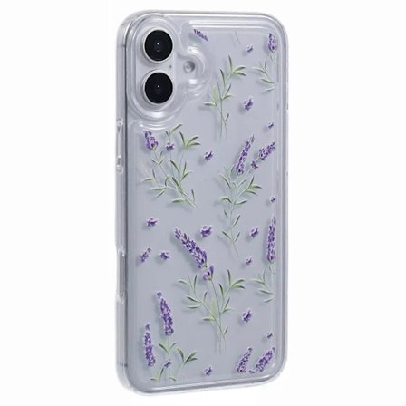Case for iPhone 16 TPU Floral Pattern Air Cushion Design Protective Cover