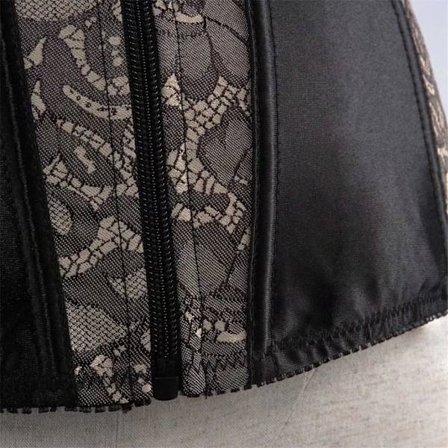 Korsetter för kvinnor Overbust Bustier Top Gothic Sexy Shoulder