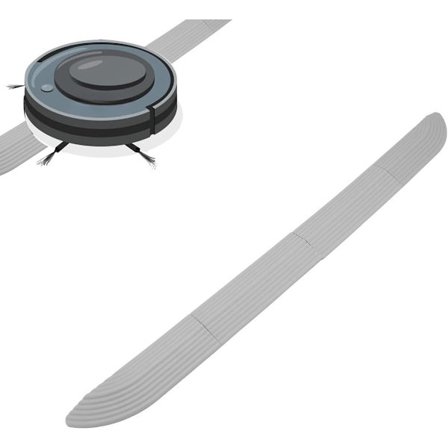 Kynnysluiska - 68 × 5 cm - Kynnysluiska robotti-imurille - Kumiluiskat - Kynnysluiska - Luiska - Kynnyslevy - Säädettävä - Luiska