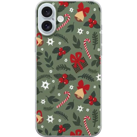 Apple iPhone 16 Plus Gennemsigtig cover Glædelig Jul mønster
