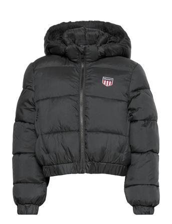 D1. Gant Retro Shield Puffer Black GANT