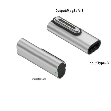 (pow yeah!)Typ-C hunn til Magsafe 3-konverter USB-C magnetisk adapter Mellombøy