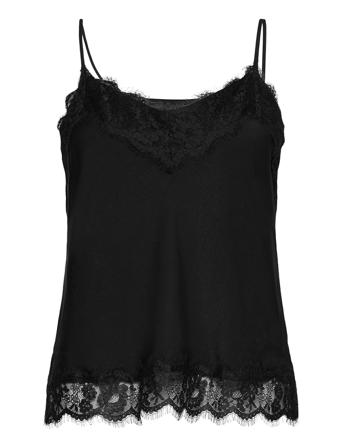 Recycled Polyester Strap Top Black Rosemunde