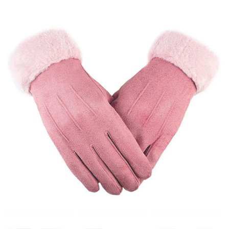 2 par varme voksen plys selvopvarmende efterårs- og vinter elektrisk cykel ride vindtætte touch screen ruskind pels mund handsker