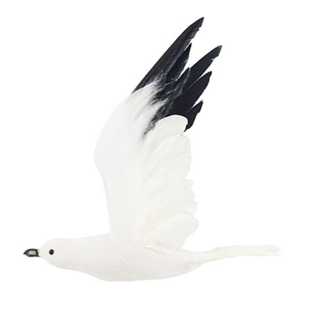 Konstgjord mossa Simulerar Flygande Mås Fåglar Trädgård Skulptur Heminredning l