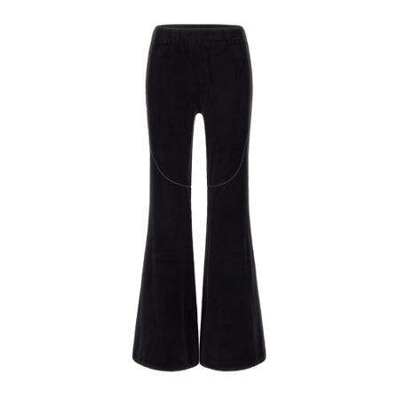 Alexander McQueen, Wide Trousers Zwart, Dames, Maat:L