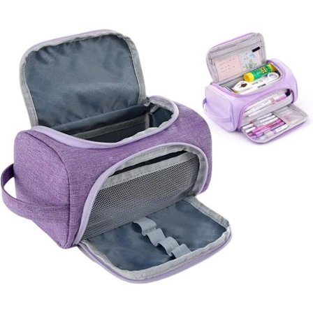 Tyylikäs kynäkotelo lokeroilla, monitoiminen penaali, kynäkotelo / penaali - suuri kapasiteetti kouluun ja toimistoon