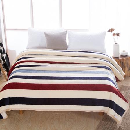 Paksutettu thermal Paksuttava päiväpeitto Flanellilahjapeitto Fashion stripes 150*200cm