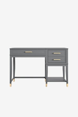 CosmoLiving by Cosmopolitan - Heve- og senkbart bord Westerleigh - Grå - Skrivebord - Fra Homeroom