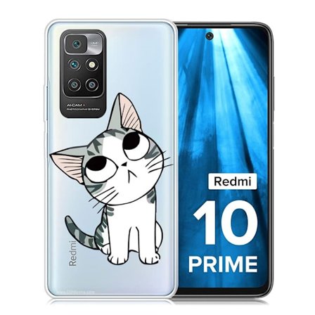 Marmormotiv Xiaomi Redmi 10 Prime / Xiaomi Redmi 10 skal - Söt Katt