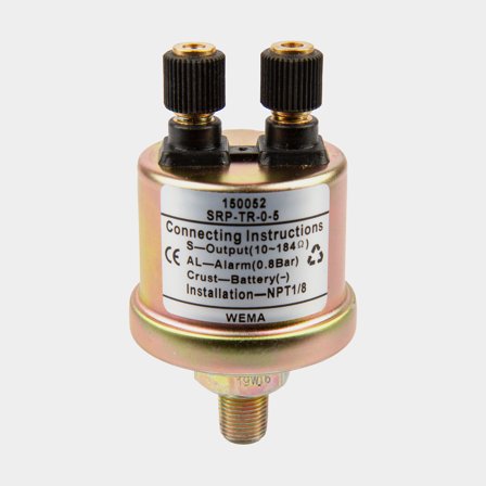 Oljetrycksgivare med alarm 5 bar 1/8"-27 NPTF