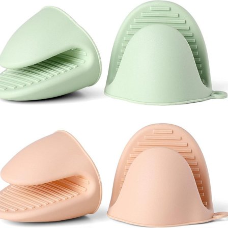 Uunin kestävät hanskat on valmistettu paksusta silikageelistä, ne ovat lämmönkestäviä ja ne