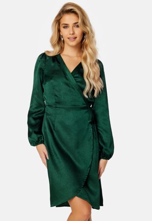 VERO MODA Sabi LS Wrap Dress Pine Grove Klær