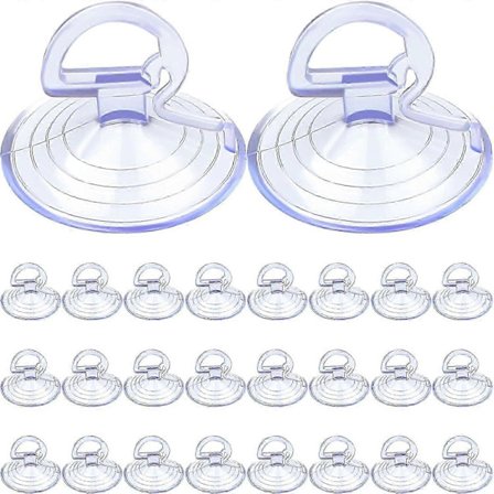 24 Pakning Bilglass Vindskjerm Solskjerm Sugekopper Små PVC Sugekopper Bilvindu Sugekopp for Bilvisir