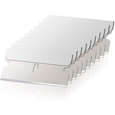 100 st Enkelsidiga Rakblad i Rostfritt Stål för Standard Skrapreverktyg, Säkerhetsrakblad, Måleri