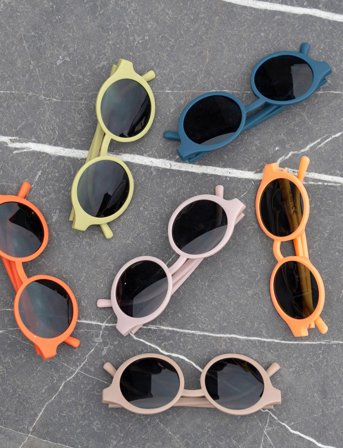 Filibabba Børnesolbriller I Genbrugsplastik 4-7 År - Blithe - Navy - 1-3Y