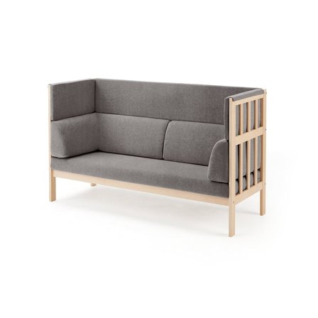 Soffa KIM SILENCE, Tyg Medley ljusgrå