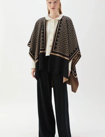 BUSNEL Garnette Poncho Bb Jaquar - Multi/patterned - ONE SIZE