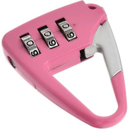 3-cifret kombinationshængelås, sikkerhedscyferlås, mini zinklegering, nulstillingsbar kodelås 1.9 VUI