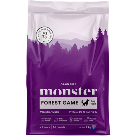 Monster Pet Food - Hund Grain Free All Breed Venison/Duck 12 kg - Hund - Hundefôr & hundemat - Tørrfôr for hund - ZOO.no