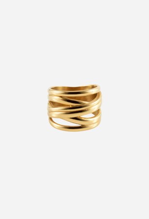 CAMILLA PIHL - The Flow Ring - Gold Size50