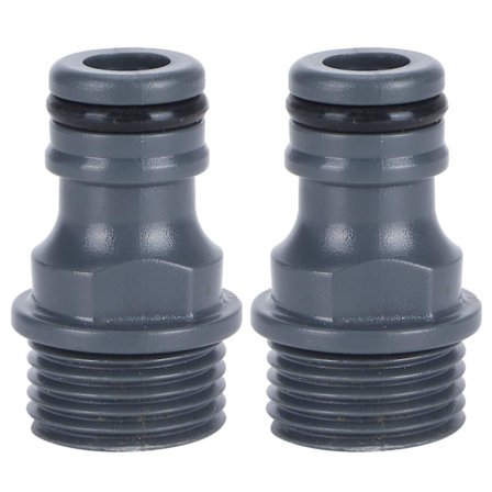 2 stk. G1/2 Han Gevind Hurtigkobling Nippel Haveslange Vandhane Nippel Adapter Vandingsværktøj