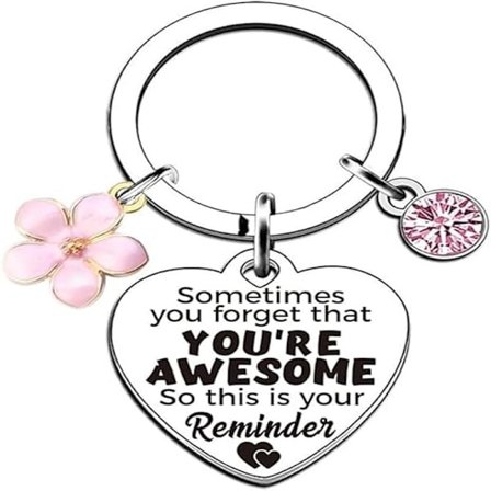 Presenter till henne flickvän fru kvinnor - Nyckelring för damer för vänskap kvinnlig bästa vän GF, Strumpfyllare för kvinnor