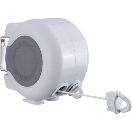 Infällbar väggmonterad torktumlare, vit, 26 m torkställ (13 m x 2)