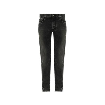 Dolce & Gabbana, Slim fit jeans Grijs, Heren, Maat:S