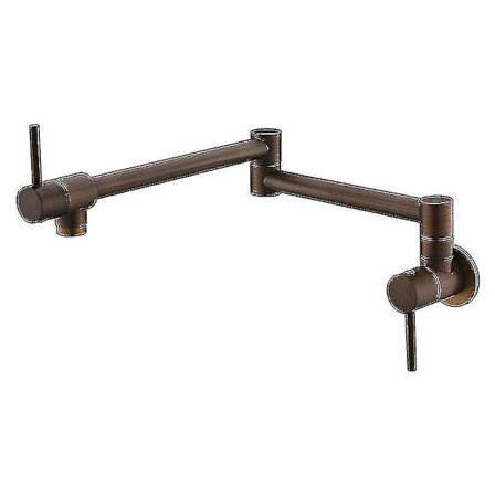 Veggmontert rosegullfarget pottefyller sammenleggbar kjøkkenkran