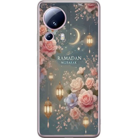 Kompatibel Mobilcover til Xiaomi 13 Lite Mørk fantasy scene med menneske og dæmonisk væsen i ildelandskab med overnaturlig kraft