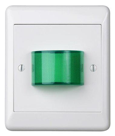 Elko EKO07687 Merkkivalokaluste puhtaanvalkoinen Vihreä lamppu, Kytkimet & pistorasiat