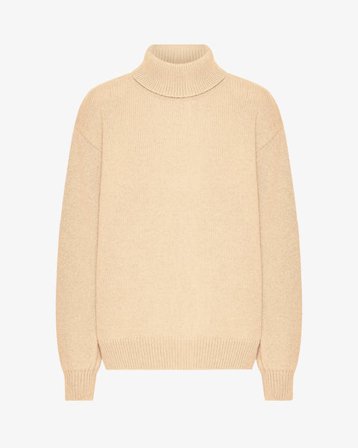 Merino Wool Turtleneck - Soft Yellow