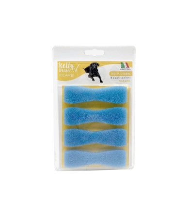 Kelly Brush Ricambi Kit Spazzolino Taglia Grande Spugne Morbide