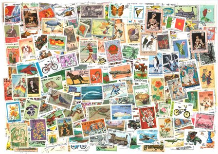 Vietnam - Frimærkepakke - 500 stemplede frimærker fra 1958-1992