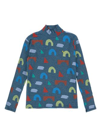 Playful All Over Turtle Neck T-Shirt Kilpikonnakaulus Poolopaita Monivärinen/Kuvioitu Bobo Choses