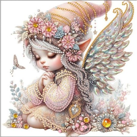 30x30cm Diamant Maleri DIY Håndlavet Rhinestone Sticker Kunstværk - YW00137