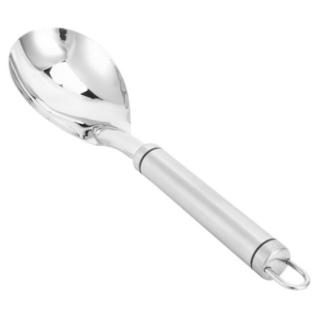 Risskje 304 Rustfritt Stål Matlagningsskje Ikke-Rustende Ikke-Deformerende Kjøkkenutstyr (Risskje)