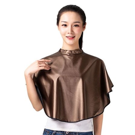 Kort makeup cape letvægts kam ud skæg barber bib frisør tørklæde guld