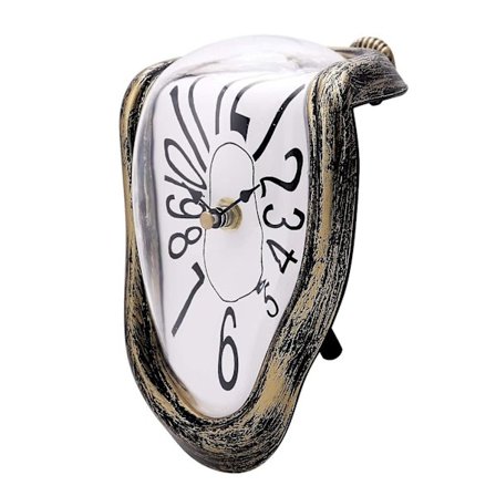 Klocka, Surrealistisk Smält Klocka, Kreativ Smältande Klocka För Dekorativ Hem Kök Kontor Skrivbord Hylla Bord