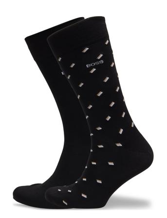 2P Rs Minipattern Mc Underwear Socks Regular Socks Sort BOSS