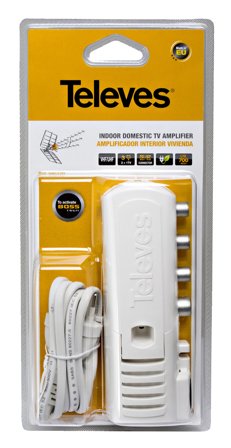 Televes 545720 Förstärkare 20 dB förstärkning, LTE-filter, Antennmateriel