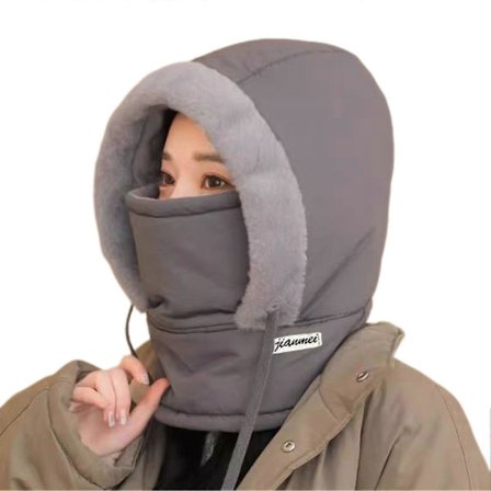 Udendørs vindtæt halsedisse integreret hat unisex design alsidig komfortabel til udendørs eventyr